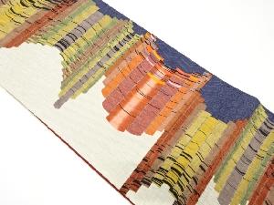 纐纈抽象模様全通袋帯